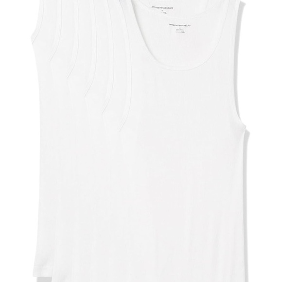 Amazon Essentials Men's Lightweight Tank Undershirts, Pack of 6 - Picture 2 of 5